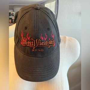 🔥 Street Vibrations Reno Hat – DPC Authentic Flame Embroidered Cap